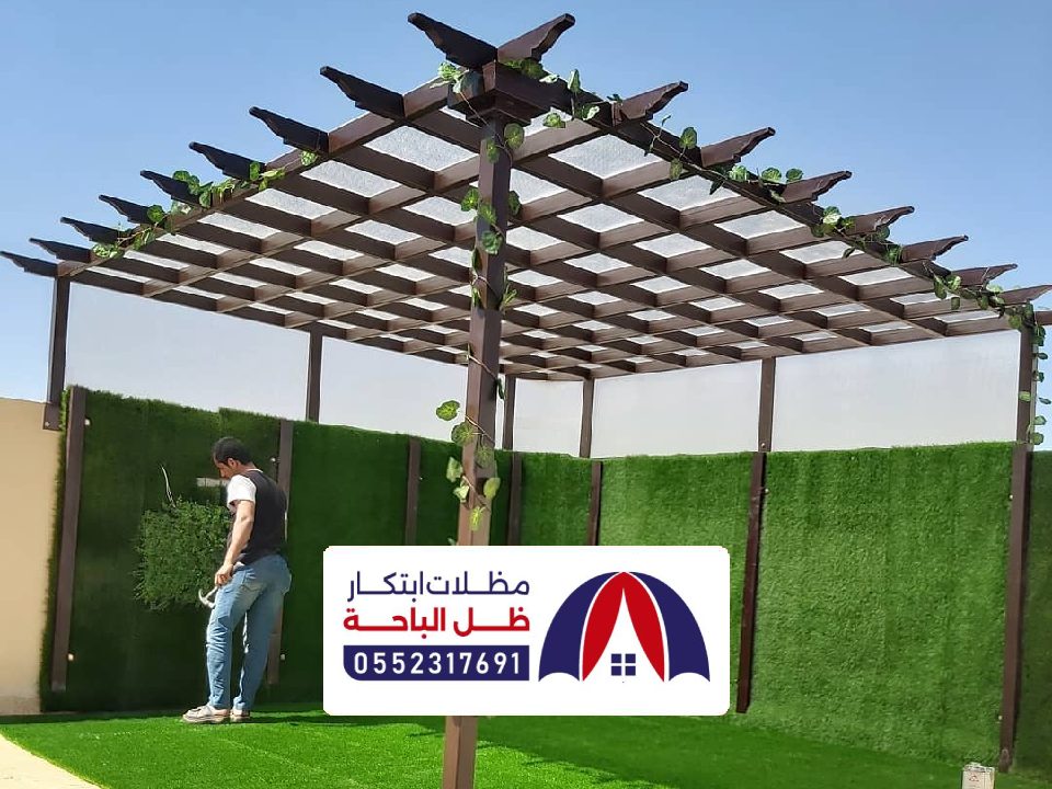 تصاميم برجولات خشب بالباحة تصاميم برجولات خشب بالباحة