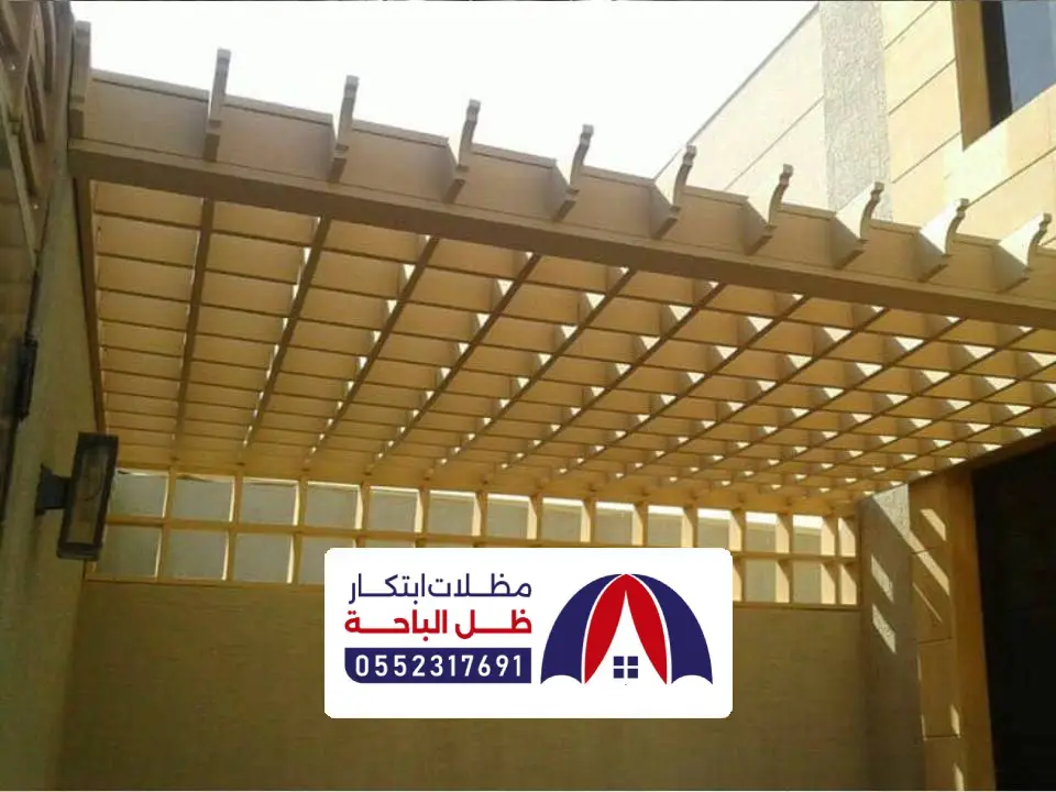 تركيب مظلات خشبية القرى